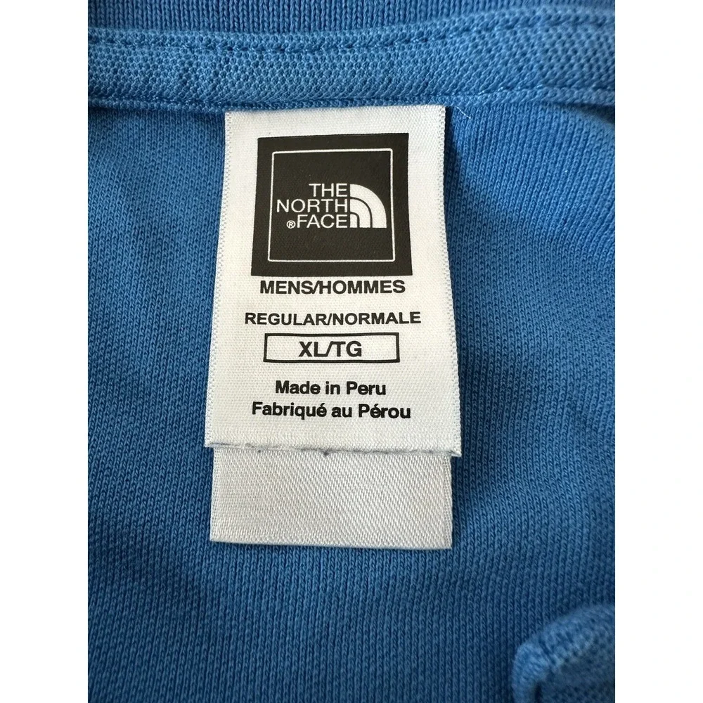 The North‎ Face Polo Shirt Mens XL Blue Short Sleeve Outdoor Athleisure Golf